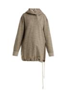 Matchesfashion.com Raey - Side Split Japanese Jersey Hooded Sweatshirt - Womens - Light Grey