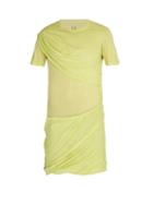 Matchesfashion.com Rick Owens - Draped Cotton T Shirt - Mens - Yellow