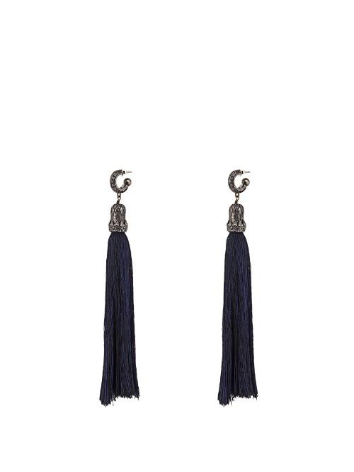 Lanvin Crystal-embellished Tassel Earrings