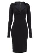 Dolce & Gabbana - Sweetheart-neckline Jersey Midi Dress - Womens - Black