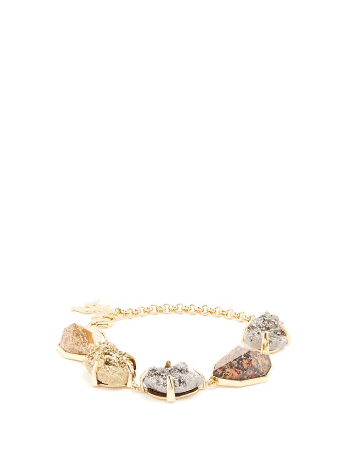 Christopher Kane Natural Stone-embellished Bracelet