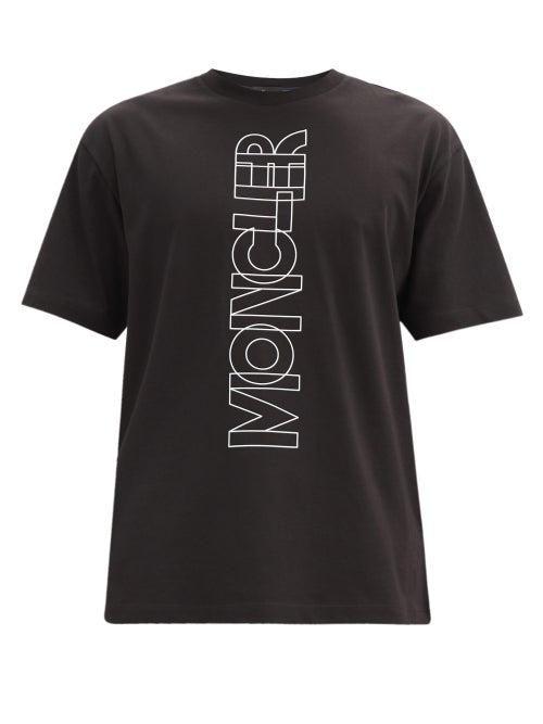Matchesfashion.com Moncler Grenoble - Logo-print Cotton-jersey T-shirt - Mens - Black