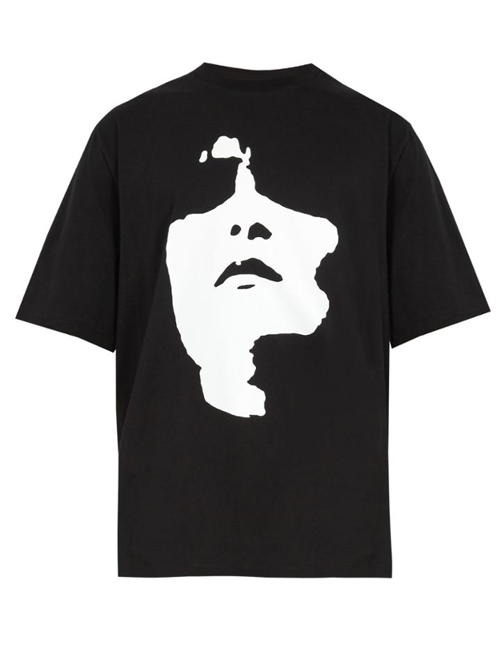 Neil Barrett Face-print Cotton T-shirt