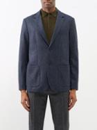 Sunspel - Single-breasted Merino Suit Jacket - Mens - Navy