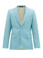 Matchesfashion.com Paul Smith - Soho-fit Single-breasted Wool-blend Jacket - Mens - Blue