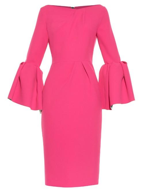Roksanda Margot Bell-sleeve Crepe Dress