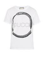 Gucci Snake And Logo-print Cotton T-shirt