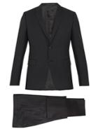 Valentino Striped Notch-lapel Wool Suit