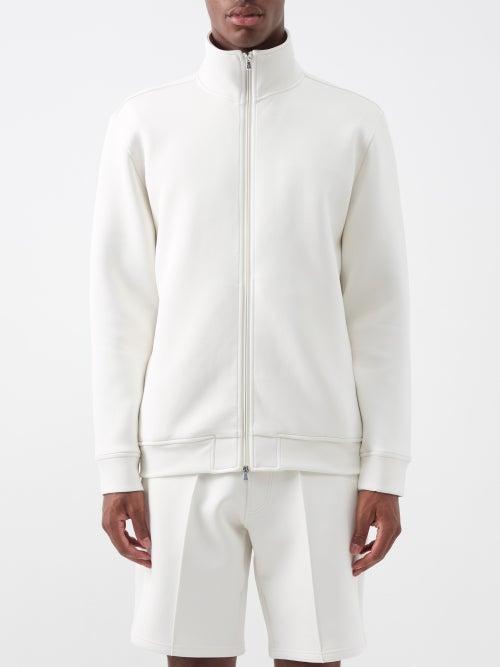 Frescobol Carioca - Itavio High-neck Neoprene Track Jacket - Mens - Cream