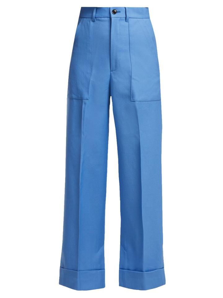 Toga Scarf-belt Wool Trousers