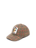 Matchesfashion.com Prada - Houndstooth Wool Tweed Cap - Womens - Green