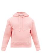 Matchesfashion.com Acne Studios - Ferris Face Logo Patch Cotton Hooded Sweatshirt - Mens - Pink
