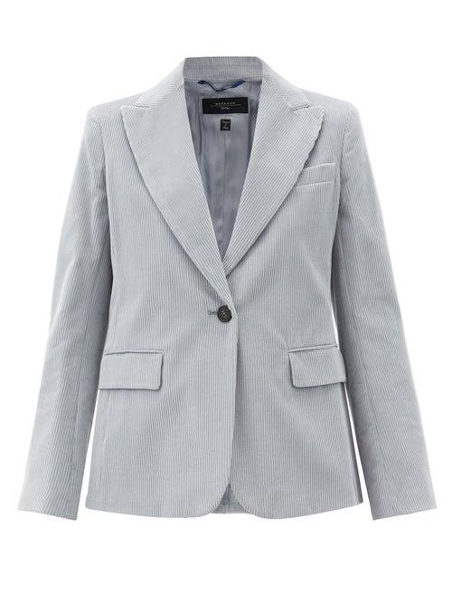 Matchesfashion.com Weekend Max Mara - Elia Jacket - Womens - Light Blue