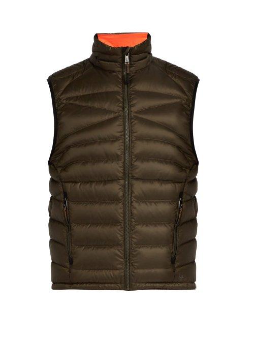 Matchesfashion.com Ralph Lauren Purple Label - Global Explorer Quilted Shell Gilet - Mens - Khaki