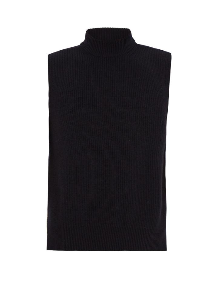 Marni High-neck Sleeveless Wool-blend Sweater