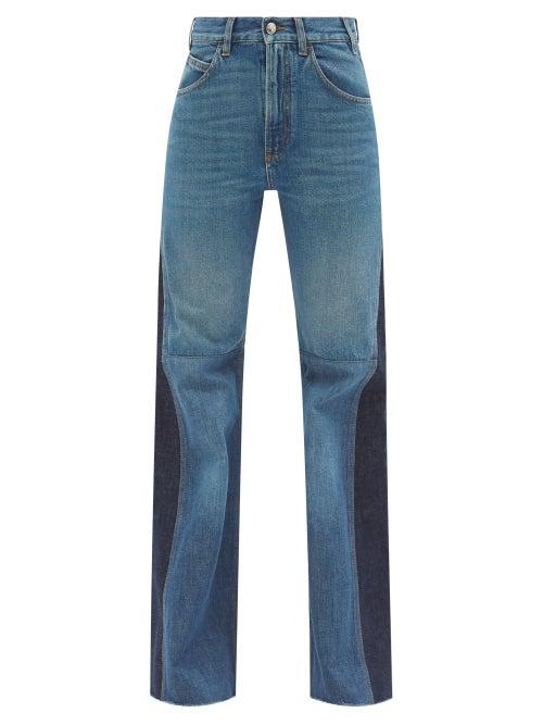 Chlo - High-rise Patchworked Wide-leg Jeans - Womens - Denim