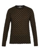 Lanvin Checkered Wool-blend Sweater