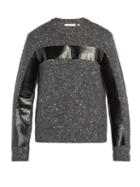Matchesfashion.com Helmut Lang - Gloss Striped Wool Blend Sweater - Mens - Grey