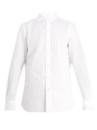 Matchesfashion.com Finamore 1925 - Gaeta Striped Jacquard Cotton Shirt - Mens - White