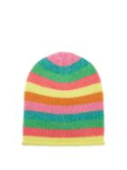 The Elder Statesman - Lil' Lookout Striped Cashmere Beanie Hat - Womens - Multi