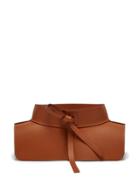 Matchesfashion.com Loewe - Obi Style Leather Waist Belt - Womens - Tan