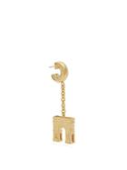 Matchesfashion.com Balenciaga - Arc De Triomphe Hoop Single Earring - Womens - Gold