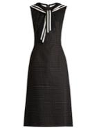 Dolce & Gabbana Sailor-collar Polka-dot Print Drill Dress