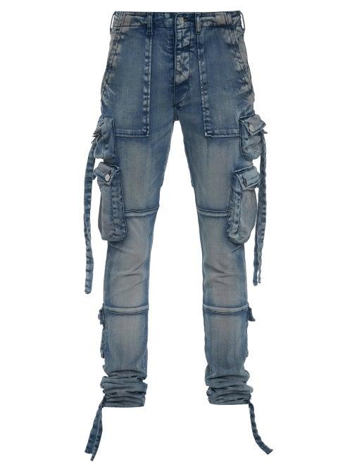 Matchesfashion.com Amiri - Tactical Patch-pocket Slim-leg Jeans - Mens - Blue