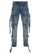 Matchesfashion.com Amiri - Tactical Patch-pocket Slim-leg Jeans - Mens - Blue