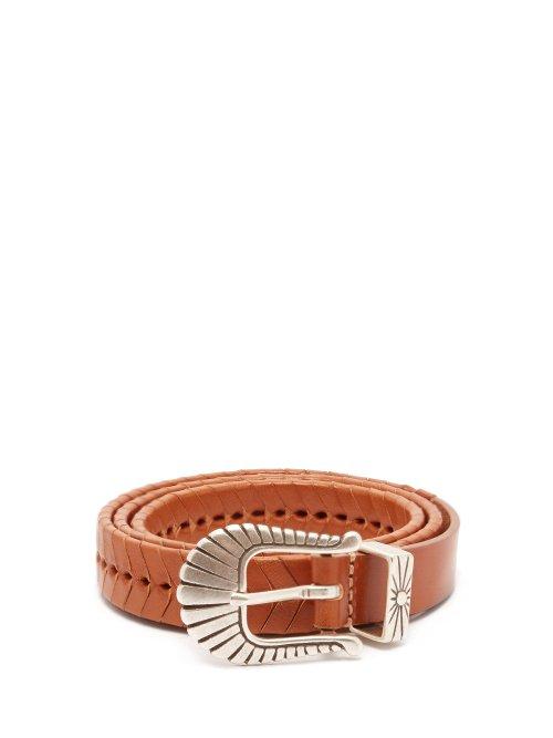 Matchesfashion.com Isabel Marant - Jigoo Braided Leather Belt - Womens - Tan