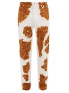 Matchesfashion.com Eckhaus Latta - Cow Print Mid Rise Jeans - Mens - Brown White