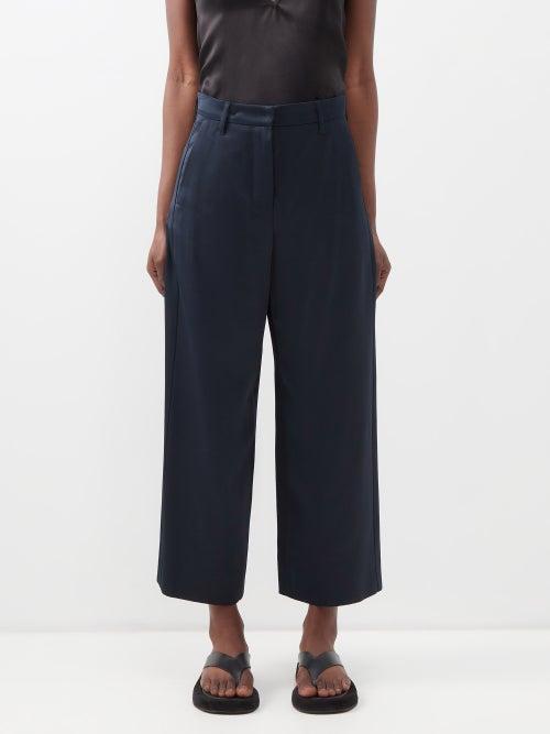 S Max Mara - Gonzaga Trousers - Womens - Dark Navy