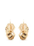 Matchesfashion.com Delfina Delettrez - Diamond, Sapphire & Yellow Gold Earrings - Womens - Gold