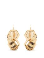 Matchesfashion.com Delfina Delettrez - Diamond, Sapphire & Yellow Gold Earrings - Womens - Gold