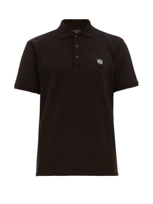 Matchesfashion.com Rag & Bone - Classic Cotton Piqu Polo Shirt - Mens - Black