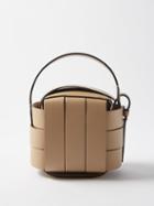 Jw Anderson - Knot Woven Leather Handbag - Womens - Beige