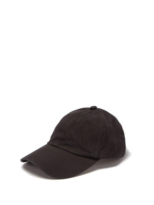 Matchesfashion.com Acne Studios - Face-patch Cotton Baseball Cap - Mens - Black