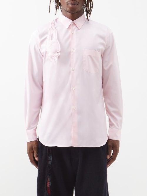 Comme Des Garons Shirt - Creature Cotton-poplin Shirt - Mens - Pink