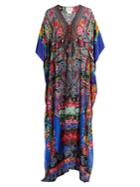 Camilla Pretty Precession-print Silk Kaftan