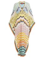 Missoni Mare Wave-striped Knitted Kaftan