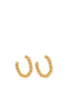 Matchesfashion.com Alighieri - The Woven History 24kt Gold Plated Hoop Earrings - Womens - Gold