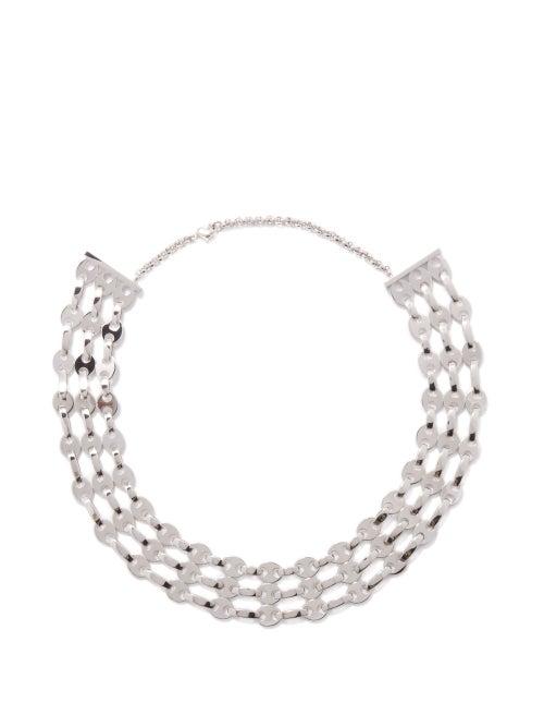 Paco Rabanne - Eight Nano Metal Necklace - Womens - Silver