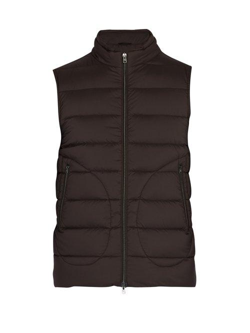 Matchesfashion.com Herno - Legend Quilted Down Gilet - Mens - Brown