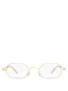 Matchesfashion.com Mykita - X Maison Margiela Geometric Metal Sunglasses - Mens - Gold