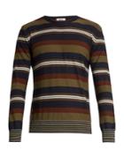 Valentino Striped Wool And Cashmere-blend Sweater