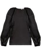 Jil Sander Elmo Balloon-sleeved Cotton-organdy Top