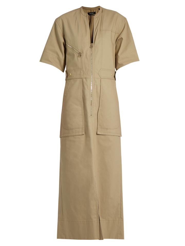 Isabel Marant Toby Cotton-twill Maxi Dress