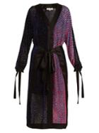 Diane Von Furstenberg V-neck Devor Wrap Dress
