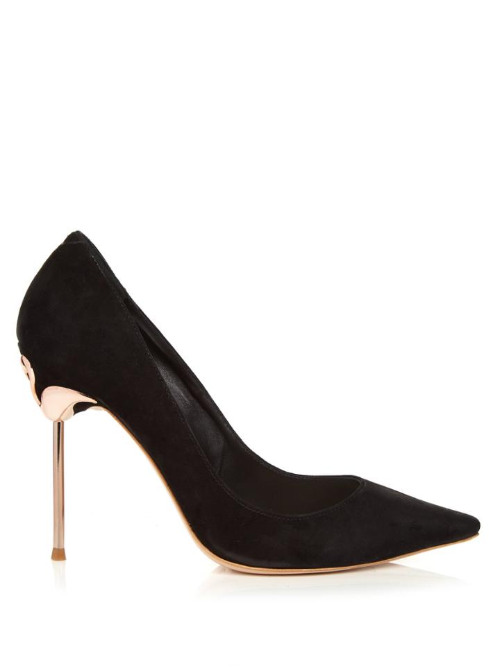 Sophia Webster Coco Flamingo-heel Suede Pumps