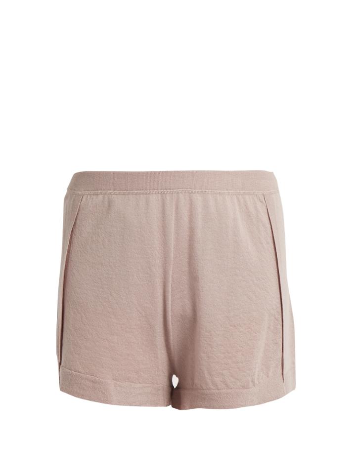 Le Kasha Bombay Mid-rise Cashmere Shorts